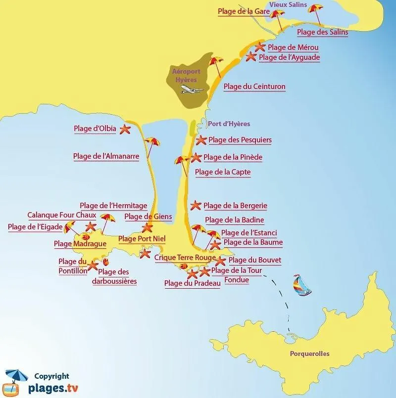 Studio 4 Personnes Sur La Presqu'Ile De Giens Avec Piscine Et Acces Direct Sur La Plage Hyères